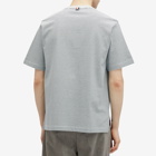 Thom Browne Men's Oversized Pocket Stripe T-Shirt in Medium Blue