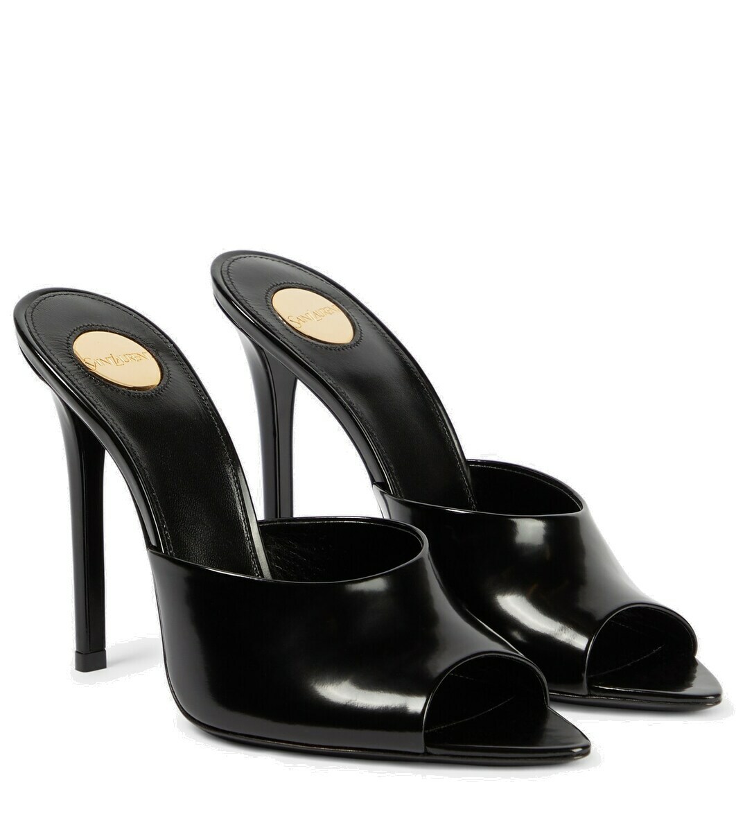 SL GOLDIE MULES WHITE CALFSKIN