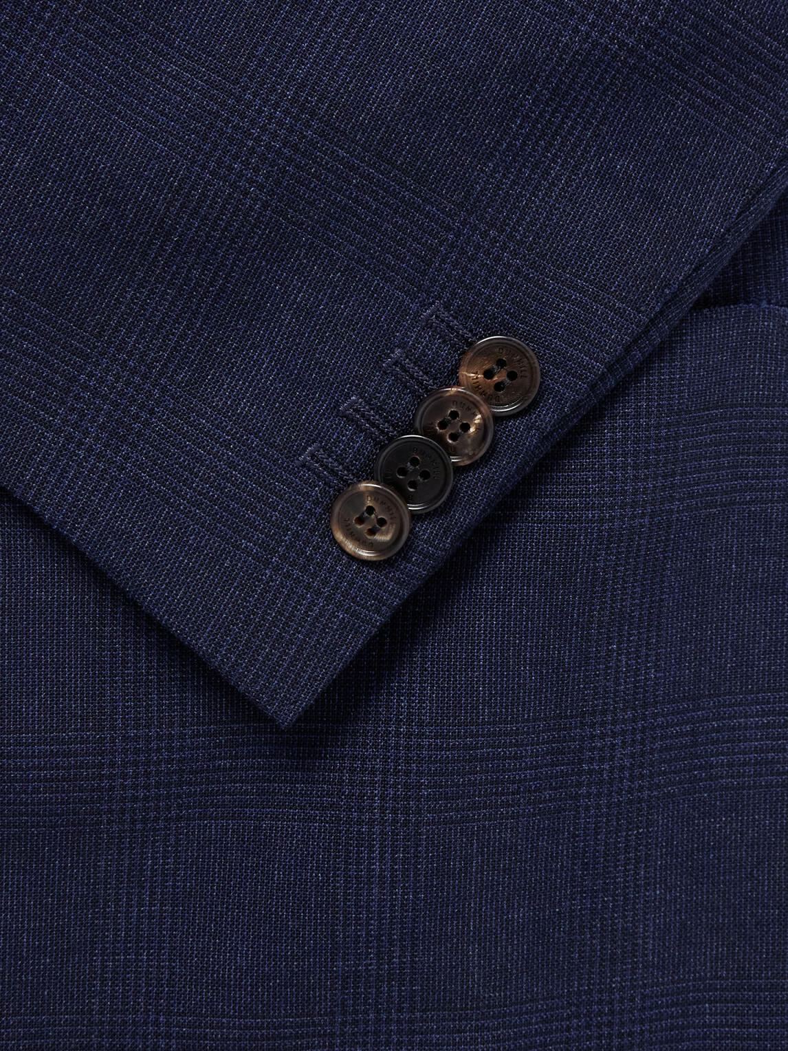 Dunhill - Wool and Mohair-Blend Prince of Wales Blazer - Blue