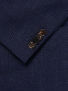 Dunhill - Wool and Mohair-Blend Prince of Wales Blazer - Blue