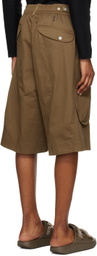 Stone Island Shadow Project Brown Patch Shorts