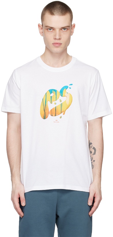 Photo: PS by Paul Smith White Regular-Fit T-Shirt