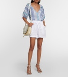 Velvet Tammy linen shorts