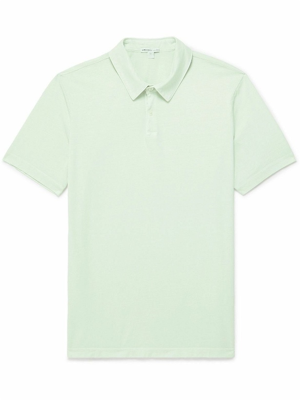 Photo: James Perse - Supima Cotton-Jersey Polo Shirt - Green