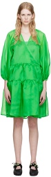 Cecilie Bahnsen Green Mirabelle Midi Dress