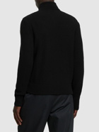 MONCLER - Padded Wool & Velvet Cardigan