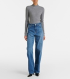 Victoria Beckham High-rise wide-leg jeans