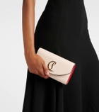 Christian Louboutin Loubi54 leather clutch with chain