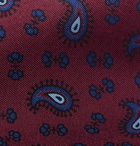 E.MARINELLA - 8.5cm Paisley-Print Silk-Twill Tie - Burgundy