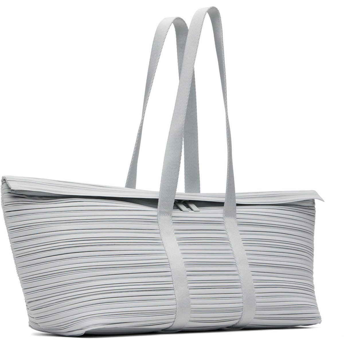 PLEATS PLEASE ISSEY MIYAKE Gray Pleats Boston Bag