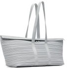PLEATS PLEASE ISSEY MIYAKE Gray Pleats Boston Bag