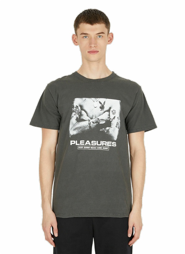 Photo: x Playboy Tough Washed T-Shirt in Dark Grey