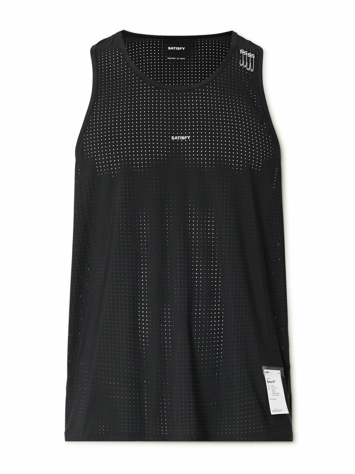 SATISFY ブラック タンクトップ SATISFY ブラック タンクトップ SATISFY ブラック タンクトップ