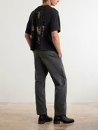 Enfants Riches Déprimés - Antique Work Straight-Leg Distressed Cotton Trousers - Gray