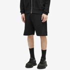 Alexander McQueen Men's Contrast Stitch Jogger Shorts in Black