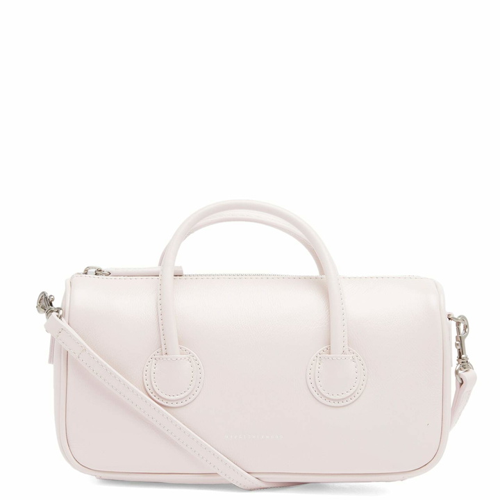 Photo: MARGESHERWOOD Women's Zipper Small Bag in Pale Pink Glossy Plain 