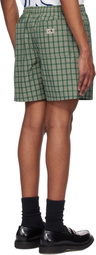 Kijun Green Check Shorts