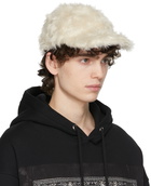 Givenchy Off-White Faux Mink Fur Cap