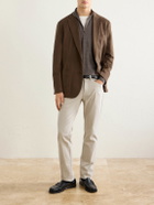 Peter Millar - Excursionist Merino Wool-Blend Half-Zip Sweater - Brown