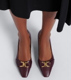 Ferragamo Tillya leather pumps
