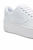 Diesel S-Athene Bold-Flatform sneakers in leather - Sneakers Womens in White