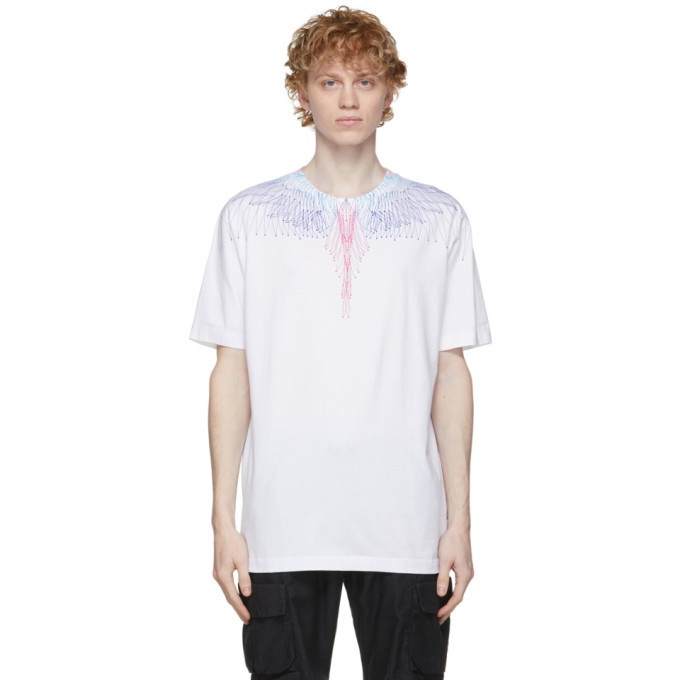 Photo: Marcelo Burlon County of Milan White and Multicolor Wings T-Shirt