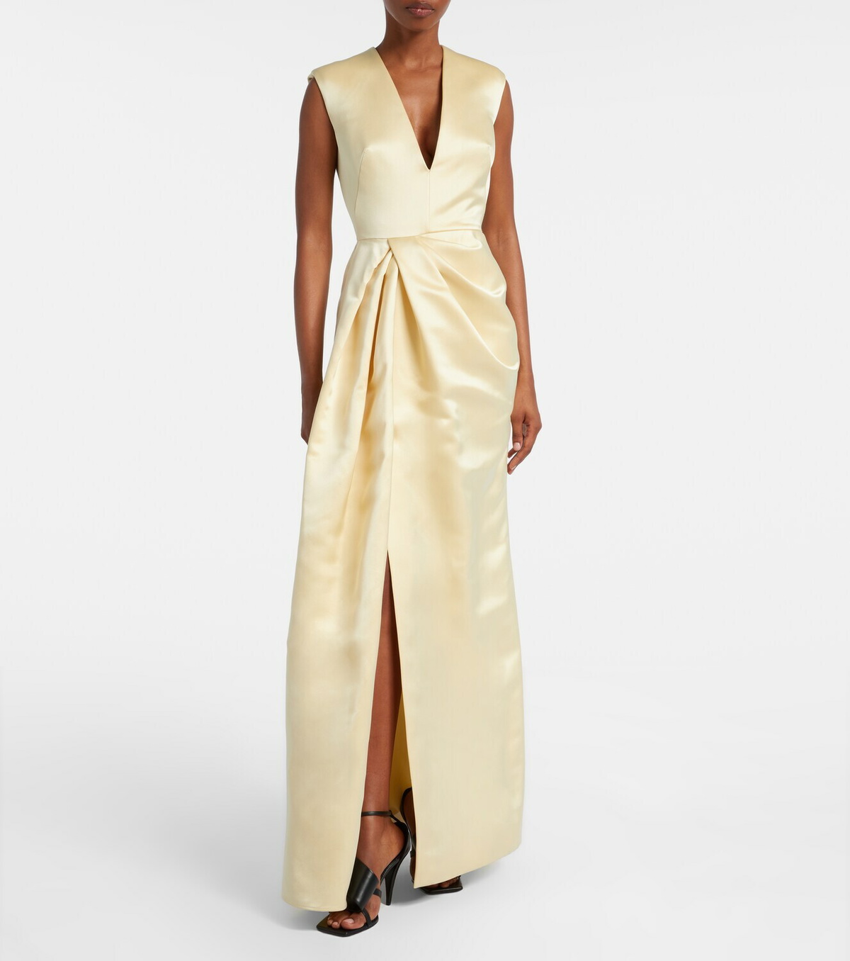 Givenchy Draped silk satin gown