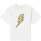 Neil Barrett Men's Bolt Patch T-Shirt in White/Black