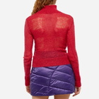 Daniëlle Cathari Women's x Woolrich Open Knit Top in Cherry Red