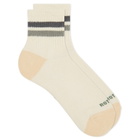RoToTo Retro Athletic Ankle Sock in Charcoal/Grey