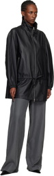 Alexander Wang Gray Mid-Rise Silk Track Pants