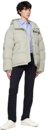 Dunst Green Hooded Volume Down Jacket