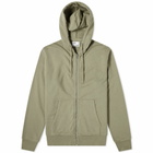Colorful Standard Men's Classic Organic Zip Hoodie in Dusty Olive