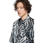 Han Kjobenhavn Black and White Satin Zebra Boxy Shirt