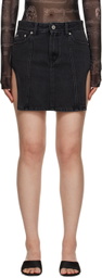 Heron Preston Black Cut Out Skirt