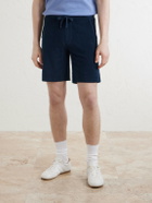 Altea - Straight-Leg Cotton-Terry Bermuda Shorts - Blue