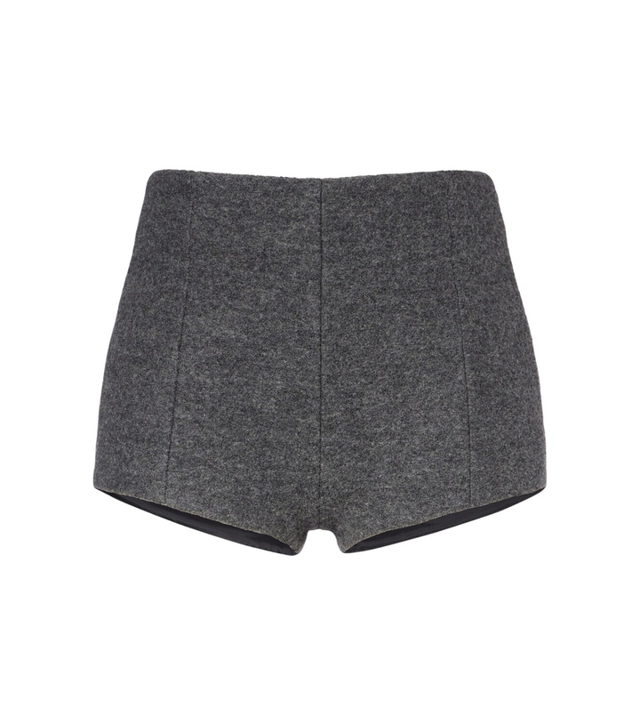 Photo: The Frankie Shop Vail virgin wool shorts