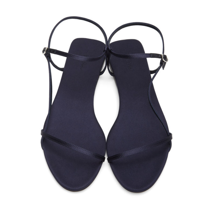 The Row Navy Bare Flat Sandals The Row