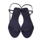 The Row Navy Bare Flat Sandals