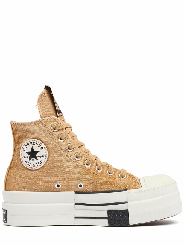 Photo: DRKSHDW X CONVERSE Dbl Drkstar Canvas Sneakers