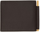 TOM FORD Brown Money Clip Wallet