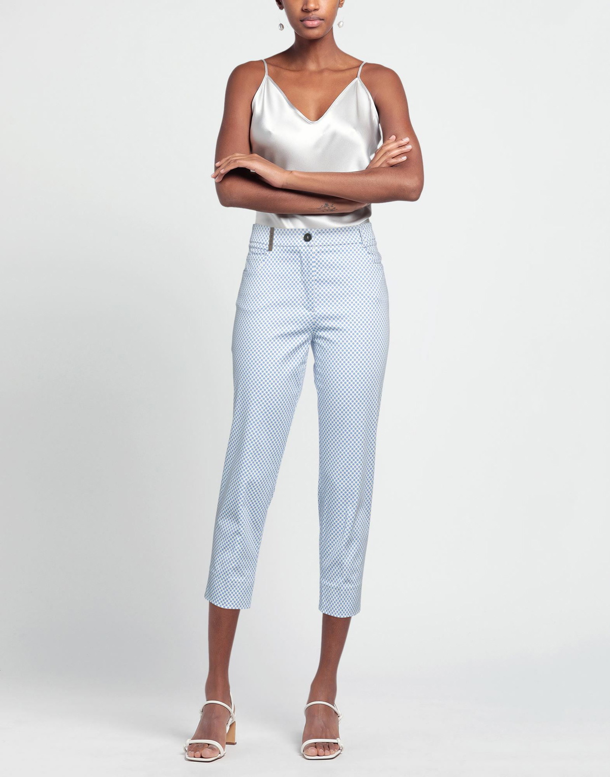Peserico Womens Pants Pastel in Blue