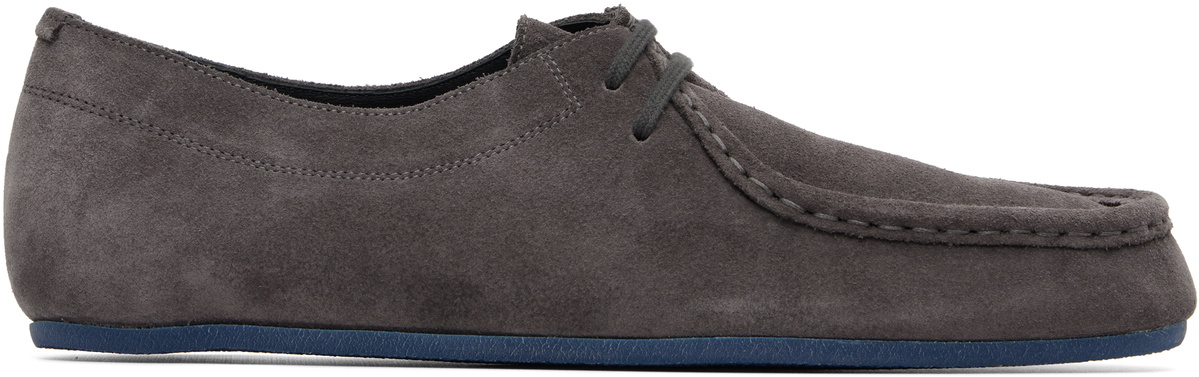 Jil Sander Gray Hood Lace-Up Derbys
