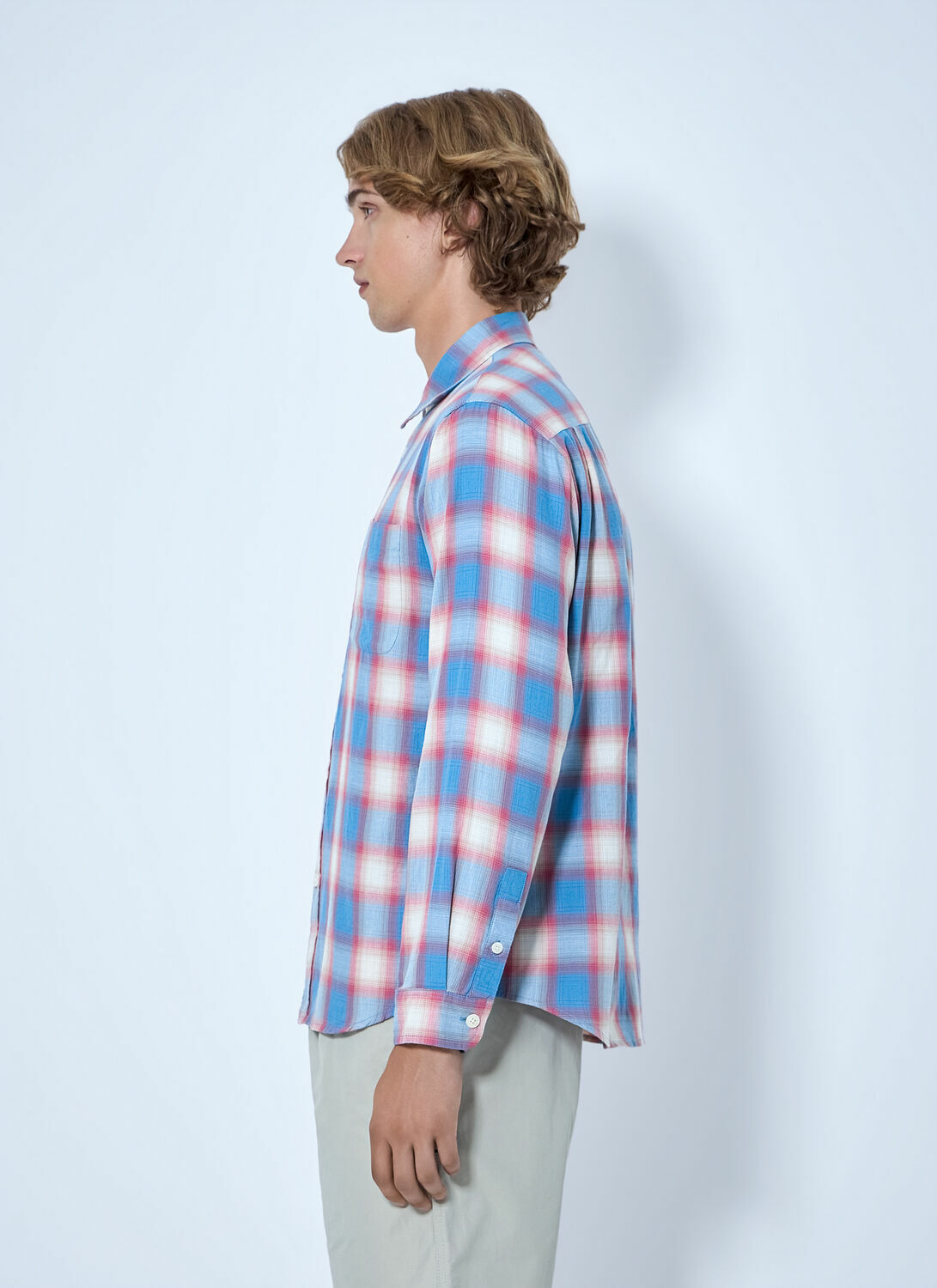 Stüssy Beach Ombre Plaid Shirt