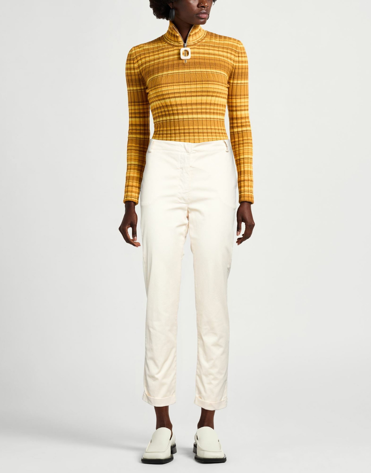 Manila Grace Womens Pants Cream