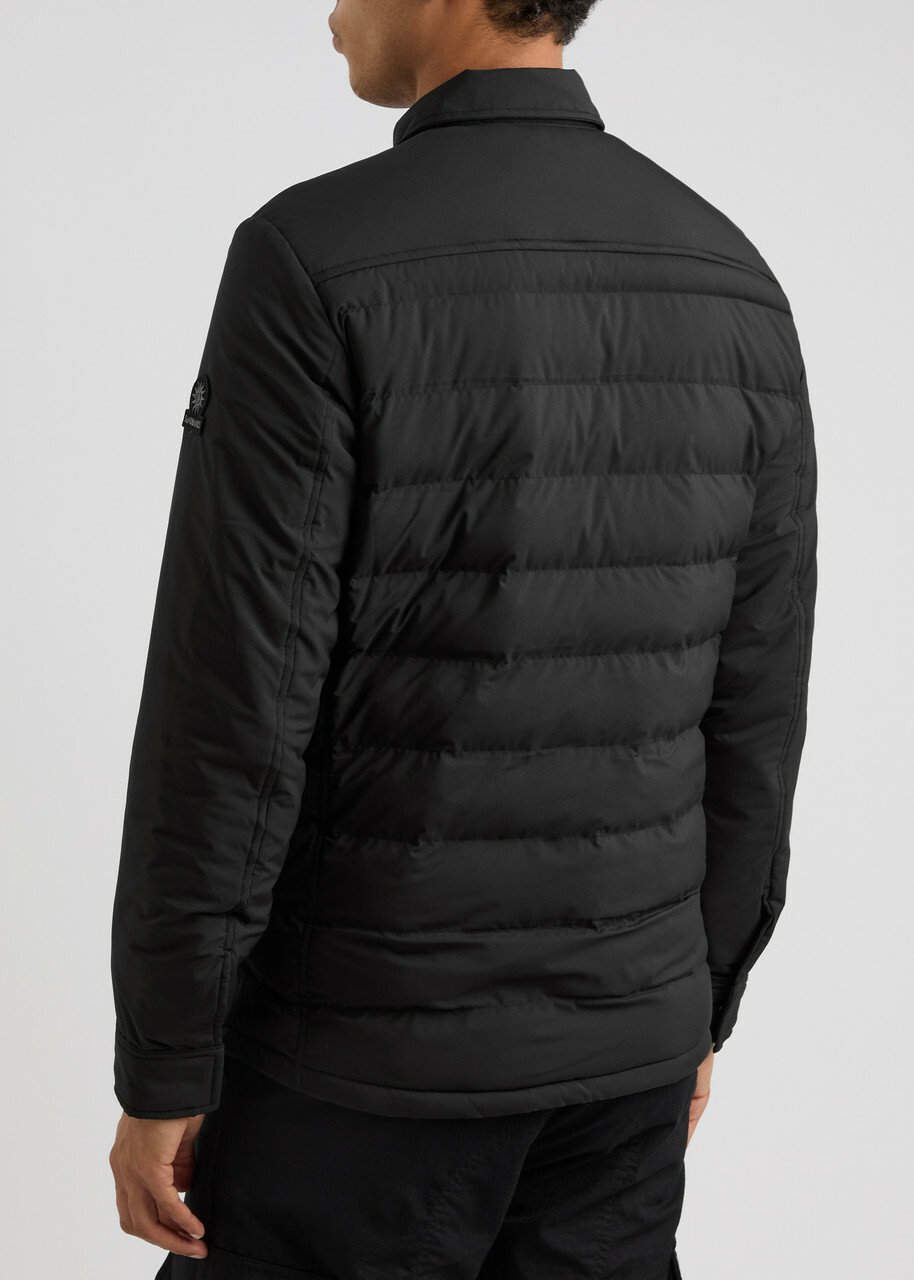 Sandbanks Logo Quilted Shell Jacket Black