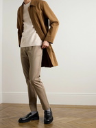 Mr P. - Adam Straight-Leg Cotton-Blend Twill Chinos - Brown