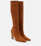 Manolo Blahnik Pavisco suede knee-high boots