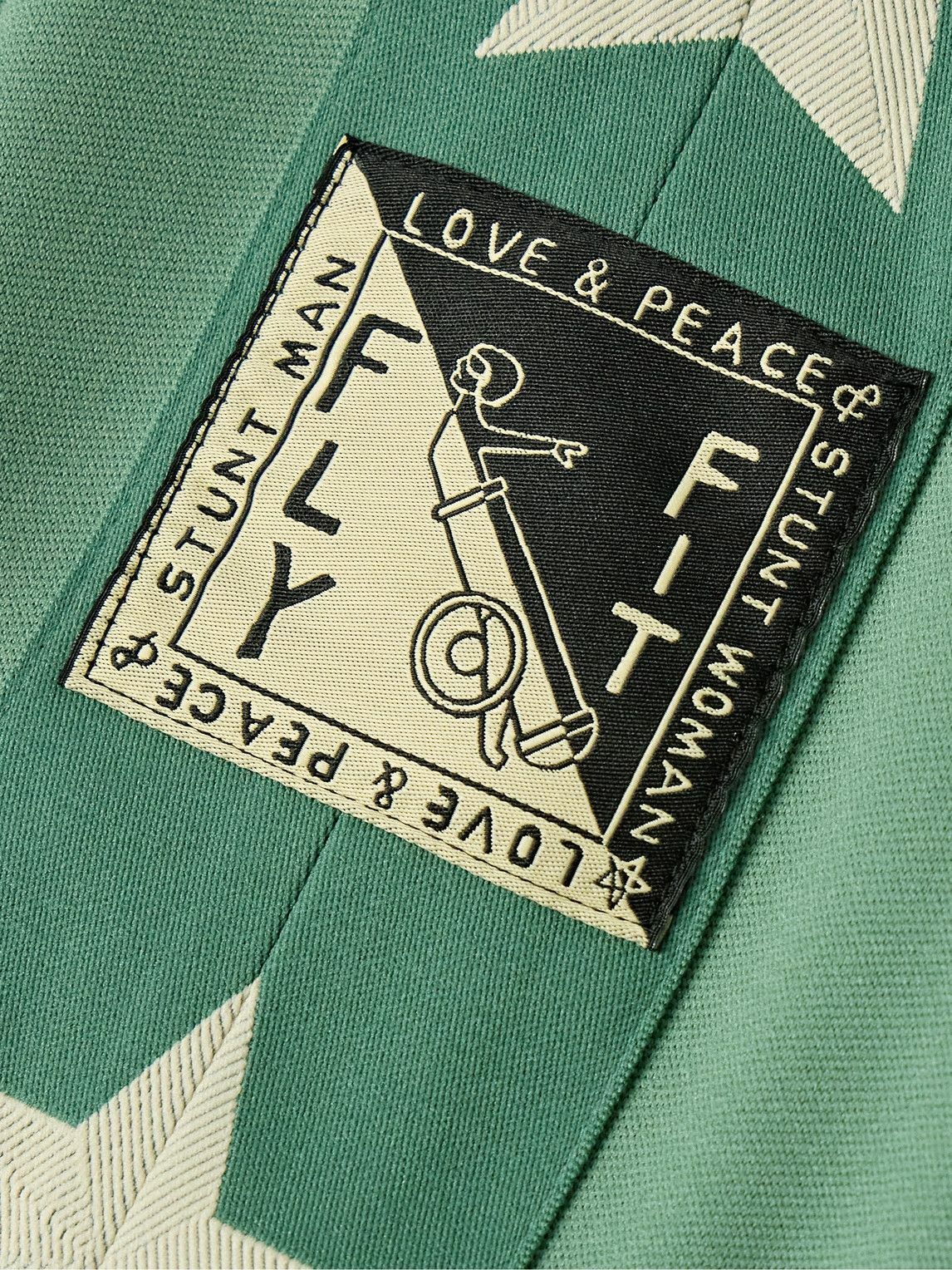 KAPITAL - Twill-Trimmed Tech-Jersey Track Jacket - Green KAPITAL