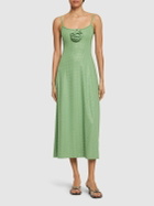WEWOREWHAT Embellished Midi Dress with Rose